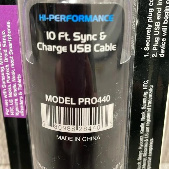 Duracell Rechargeable Hi Performance Fast Charging Sync & Charge USB Cable - Picture 8 of 13
